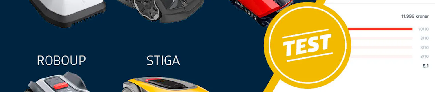 Robotplæneklipper uden kanttråd bedst i test Robotplæneklipper uden kanttråd bedst i test